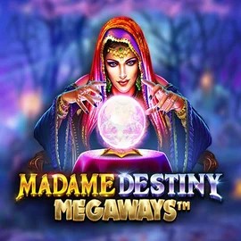 Madame Destiny Megaways slot logo by Pragmatic Play at Pinata Casino