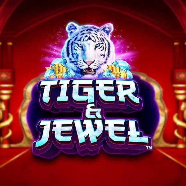 Official Slots logo: Tiger and Jewel by Greentube at Pinata Casino